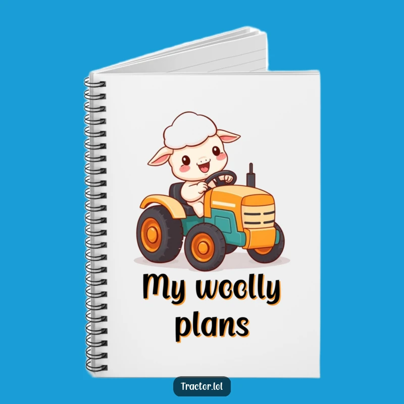 Funny Kawaii Sheep Notebook, Jot Down Cute Ideas, Clever Funny Gift